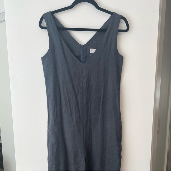 BNWOT 100% Linen Jumpsuit Romper XS / S - Picture 6 of 10